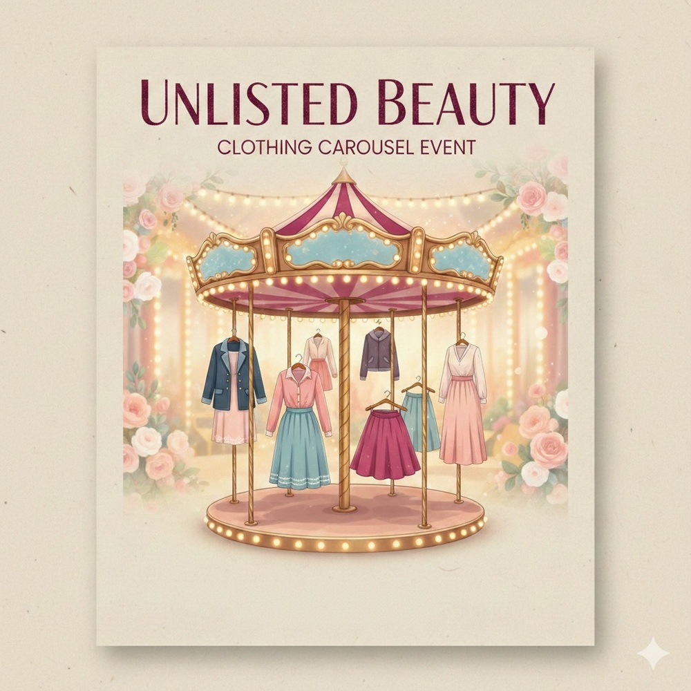 Unlisted Beauty for The Clothes Carou-Sell Train Show June 28